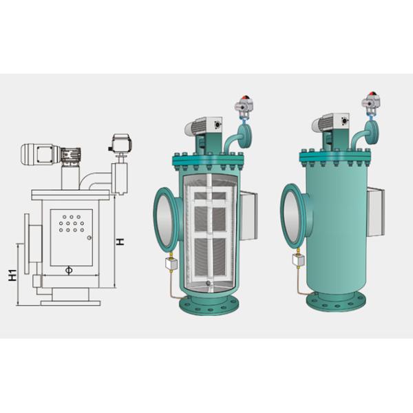 304SS 316SS Carbon Steel 10bar Scraper/Brush Type Auto Self Cleaning Filters Housing Machine For Side-Stream Filtration