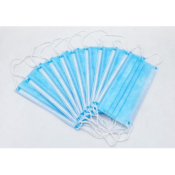 Buy cheap Meltdown Fabric Disposable Face Mask With Earloop Anti Covid 19 3 Layer Protection from wholesalers