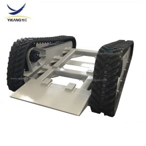 Buy cheap New steel track chassis system rubber track undercarriage for crawler hydraulic crusher robot crane from manufacturer from wholesalers