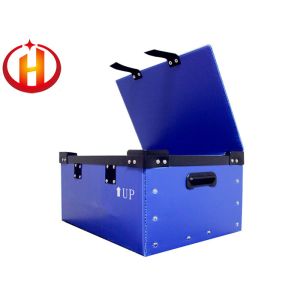 Buy cheap Printable Custom Blue Foldable Corrugated Plastic Box With Frames from wholesalers
