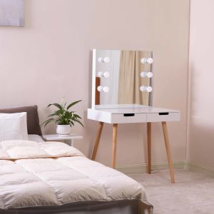 Buy cheap Shipping from U.S. warehouse-3mm Mirro 3000k LED Bulb Makeup Dressing Tables With USB Port from wholesalers