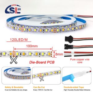 High Lumen 12v24v 8mm 120leds 3000K-6500K CCT Dual Color Die-Cutting Board