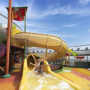 Aqua Playground Double Slide Freefall High-Speed Water Slide of Water Park Water