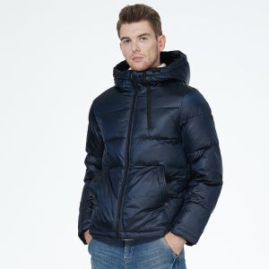 Buy cheap Adjustable Drawstring Mens Down Coat Windproof Mens Padded Jacket from wholesalers