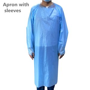 Buy cheap Anti Virus Protective Clothing Aprons , Disposable Plastic Aprons With Sleeves from wholesalers