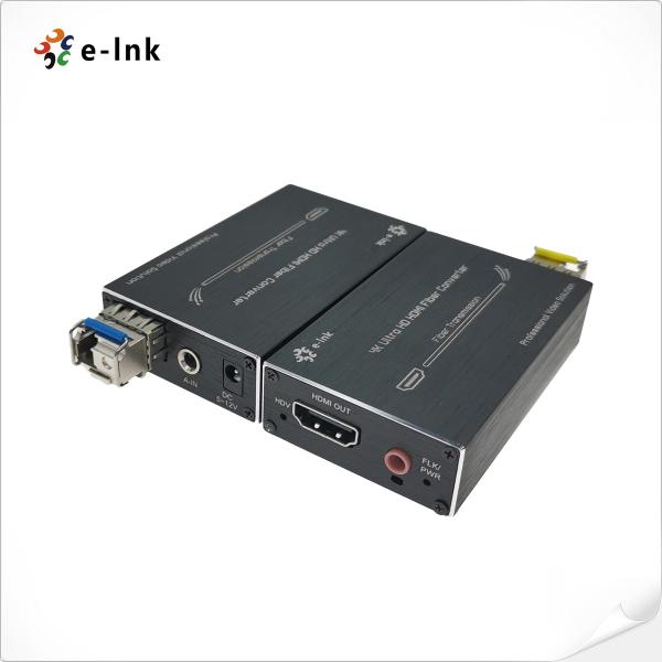 Quality Micro Mini 4K HDMI Fiber Extender with External Audio for sale