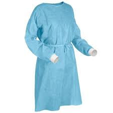 Buy cheap Polypropylene Polyester Disposable Isolation Gown Proper Size Universal Double Tie from wholesalers