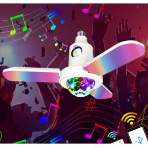 Colorful 50 watt RGB lamp switch smart blue-tooth bedside lights Fan Shaped 3