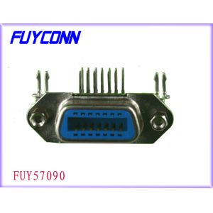 Buy cheap 24 Pin Centronic PCB Right Angle Female Connector with Jack Screws and Board Lock from wholesalers