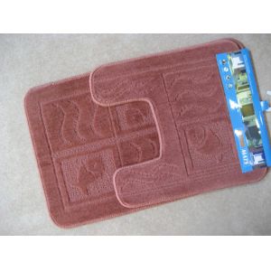 Buy cheap custom red Microfiber bath mat OBM-003 product