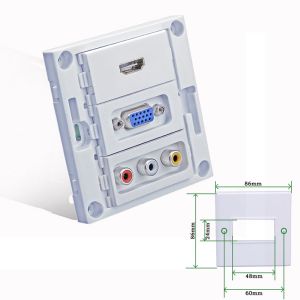 Buy cheap VGA HDMI Audio RCA Faceplate Wall Plate Outlet Terminal Block Socket Panel from wholesalers