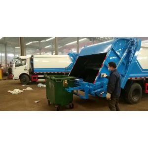Buy cheap 4 wheels dumpster with pedal recycle dustbin 660 from wholesalers