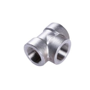 Buy cheap 1 1 / 2  6000 Threaded Equal Tee , ASTM A182 F316 Structural Pipe Fittings from wholesalers