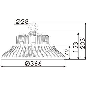 Buy cheap UFO LED high bay light / Osram /LUMILEDS/MEANWELL from wholesalers