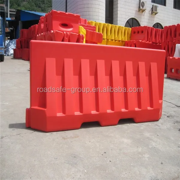 Buy cheap Traffic Barriers Hot-Selling in the Dominican Republic | 2meter Length PE Material Expandable Plastic Traffic Barrier | Water-Filled Road Safety Fence from wholesalers