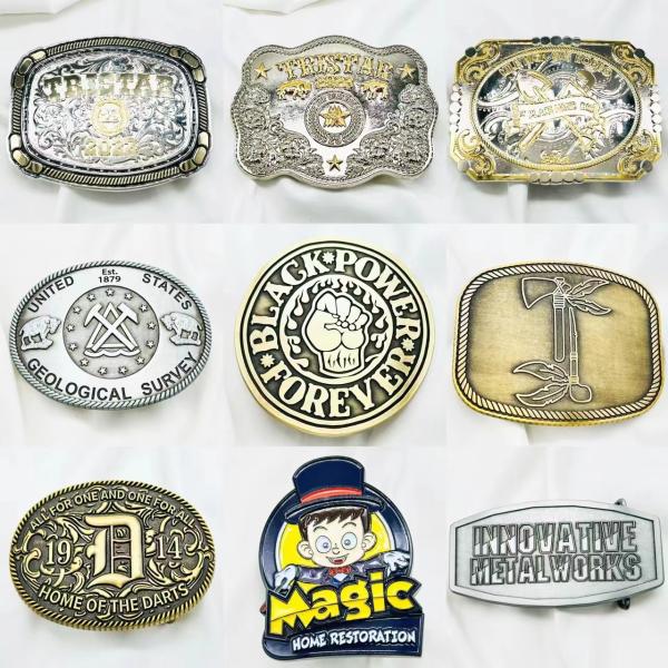 Quality Zinc Alloy 2d 3d Gold Metal Mens Custom Belt Buckle for sale