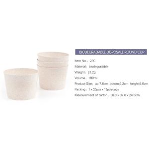 Wheat straw Compostable PLA eco-friendly biodegradable Biodegradable ECO