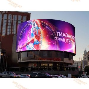 HD Video Wall 5500cd/Sqm LED Mesh Screen Outdoor Advertising LED Display Screen