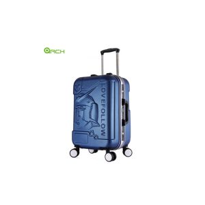 Buy cheap Embossed ABS PC Travel Luggage Bag With Aluminium Frame from wholesalers