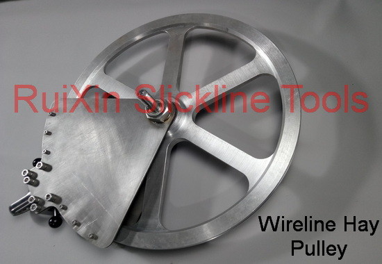 Quality Cast Aluminum Wellhead Wireline Hay Pulley For Well Intervention for sale