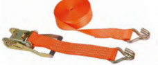 Quality Flat Hooks Polyester Ratchet Tie Down Straps With Protective Sleeves for sale