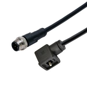 M12 Molding 5pins Male Straight Waterproof Connector To Solenoid Valve A Type 3