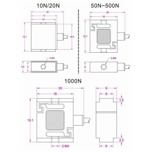 Miniature tension load cell 10kg micro tension force sensor 20 lb