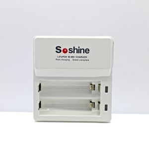 Soshine F7 dual charger for 3.2V Li-FePO4 14500 10440 / 1.2V Ni-MH AA AAA