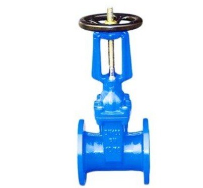 Hydraulic Cast Iron Flange Type Sluice Gate Valve with Rising Stem and Resilient