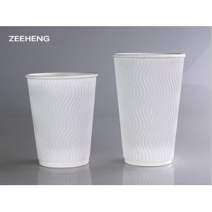 Buy cheap White Paper Cup Hollow Wall Coffee Cups FDA Certificate from wholesalers