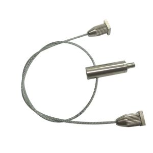 Buy cheap OEM Custom Galvanized Steel Wire Rope Brass Length Adjustable Two Legs Plant Pot Hanging Kit from wholesalers