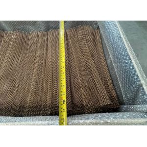 Buy cheap Height 0.6M 170M length Brozen Color Aluminium Chain Decoration Mesh for Curtain from wholesalers