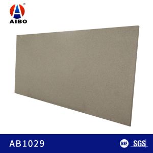 Buy cheap Smooth 18MM Taupe Glass Quartz With Bathroom Wall Countertop Table Top from wholesalers