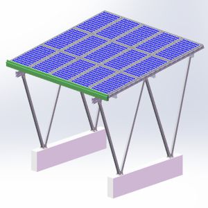 Buy cheap Ground Aluminum Solar Panel Mounting System Trapezoid Design Reducing Costs from wholesalers