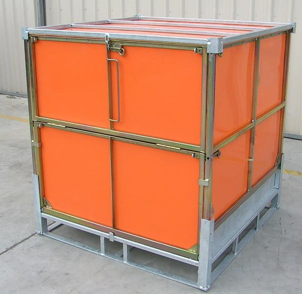 Buy cheap Solids Foldable Pallet Container / Rigid Intermediate Bulk Containers PP Panel product