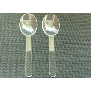 Buy cheap length 76mm Ice cream scoop small plastic spoon transparent colour from wholesalers