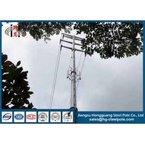 Buy cheap ODM / OEM Design Q235 Galvanized Steel Pole , Power Transmission Poles from wholesalers
