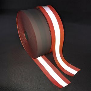 100% Cotton Reflective Webbing Reflective Fabric Tape For Garment