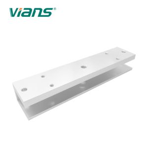 Access Control U Shaped Magnetic Lock Brackets Frameless Glass Door Installation