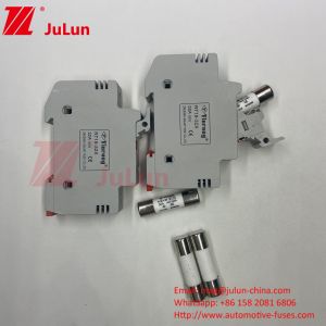 Buy cheap Solar PV Fuse With DIN Guide Fuse Holder For Photovoltaic Protection RT18-32 15A 20A 32A Fuse Holder With Led Indica from wholesalers