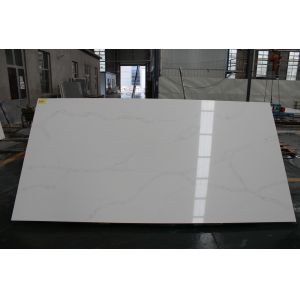 Buy cheap Manmade Stain Resistant Calacatta Quartz Countertops For Island In Hotel from wholesalers