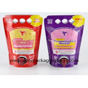 Buy cheap Double Bottom 1.5L 3L 5L Aluminum Foil Spouted Pouches Packaging Bags With Spigot from wholesalers