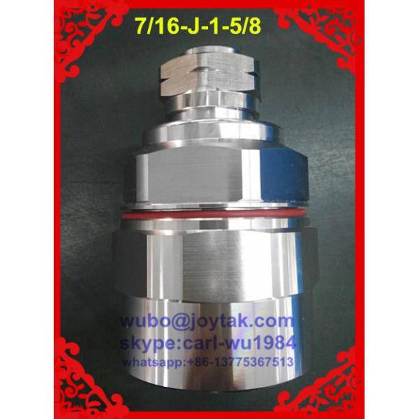 Buy cheap DIN 7/16 male connector clamp type for 1-5/8 leaking cable export to US market all brass from wholesalers