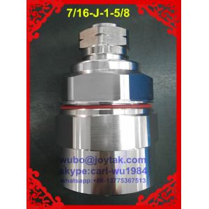 Buy cheap DIN 7/16 male connector clamp type for 1-5/8 leaking cable export to US market all brass from wholesalers