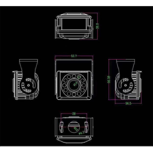 360 Degree Wireless Forklift Camera System Car Reversing Aid Night View