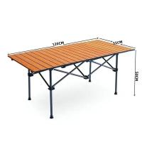China Simple And Portable Folding Egg Roll Table Outdoor Rectangular Shape for sale