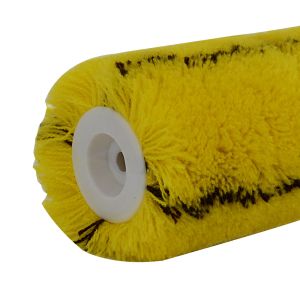 Buy cheap Stitched Yellow Paint Roller Brush Euro - Style With Cross Stripe from wholesalers
