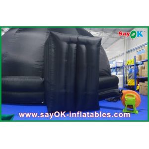 Fire-proof Inflatable Projection Planetarium Dome Black With Projection Cloth