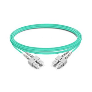 Buy cheap 2m (7ft) Duplex OM3 Multimode SC UPC to SC UPC PVC (OFNR) Fiber Optic Cable product