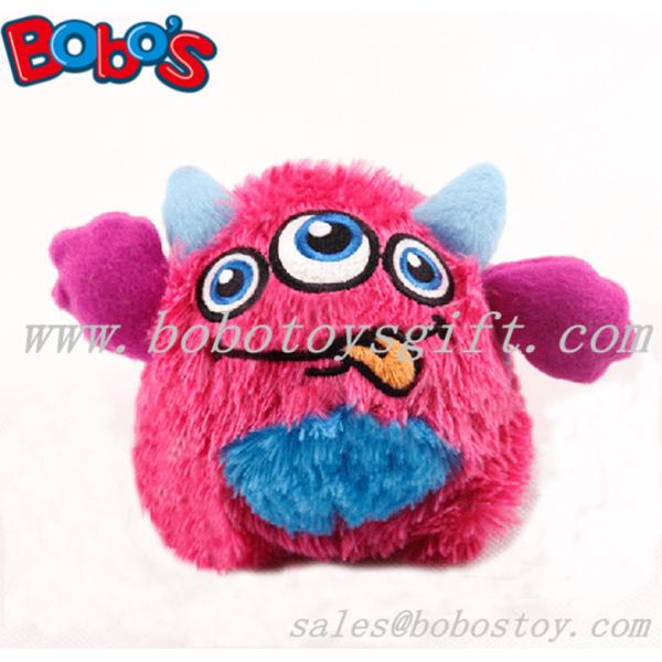 4" Cute pink color stuffed pet toy with squeaker for puppy and dog